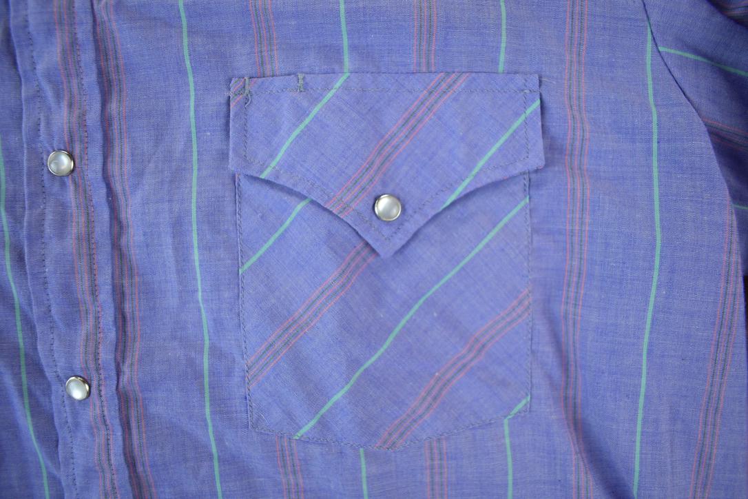 Vintage 1990s Ely Gentleman Stripe Western Shirt  Casual Wear