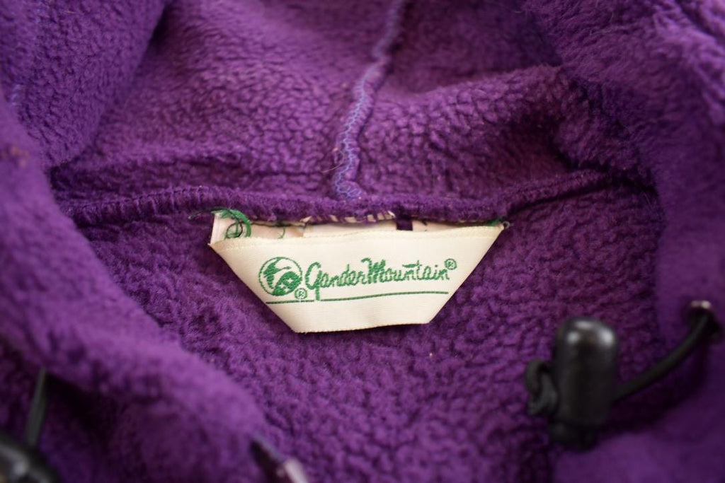 Vintage 1980s Garden Mountain Purple Fleece Sweater