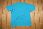 Vintage 1990s Jerzees Blue Blank T Shirt  Vintage T Shirt  Streetwear  Blank Tee  Made In USA