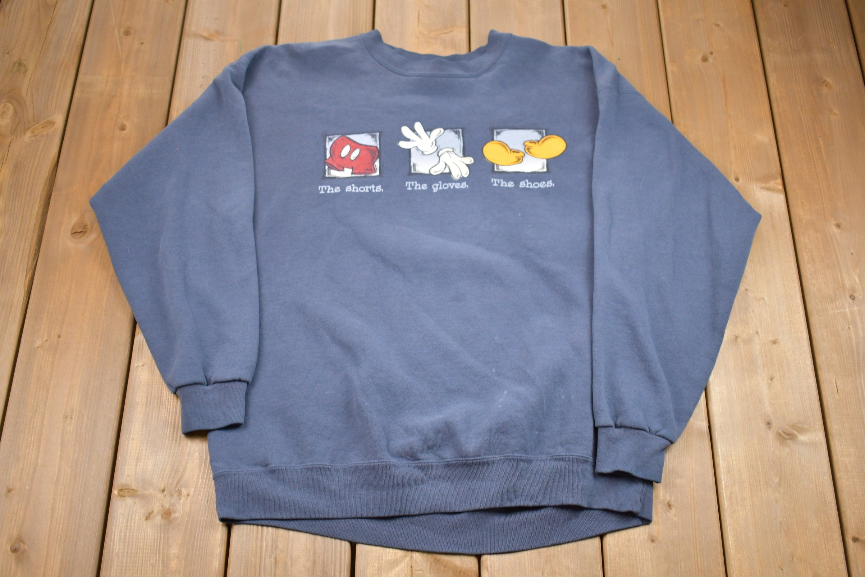 Vintage 1990s The Walt Disney Mickey Mouse Graphic Crewneck Sweatshirt