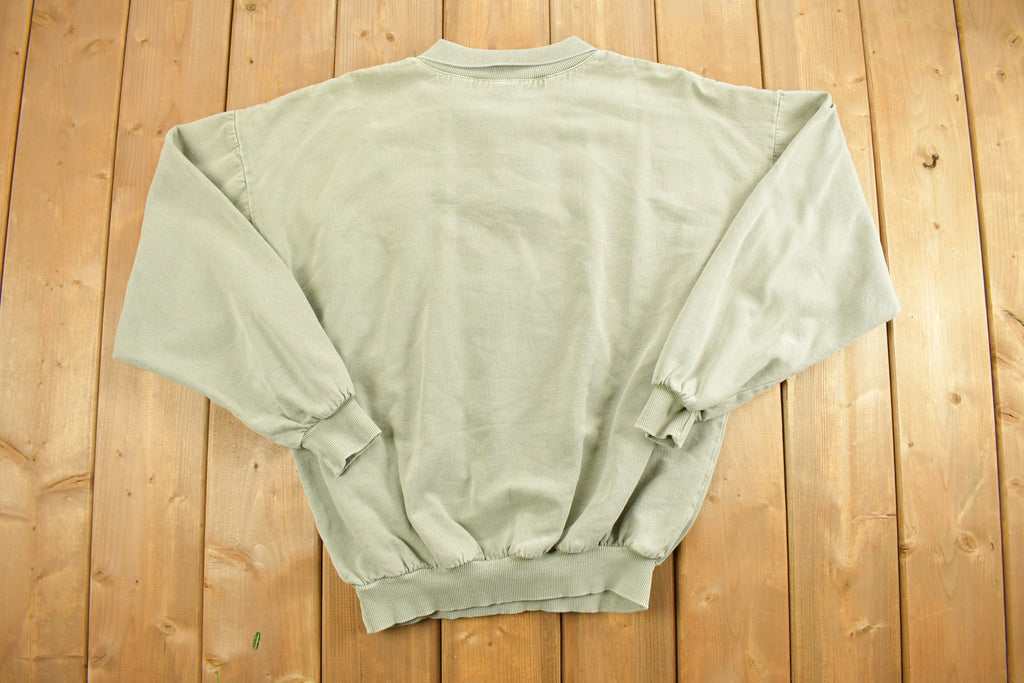 Vintage 1990s Applied Art & Technology Quarter Button Up Sweatshirt