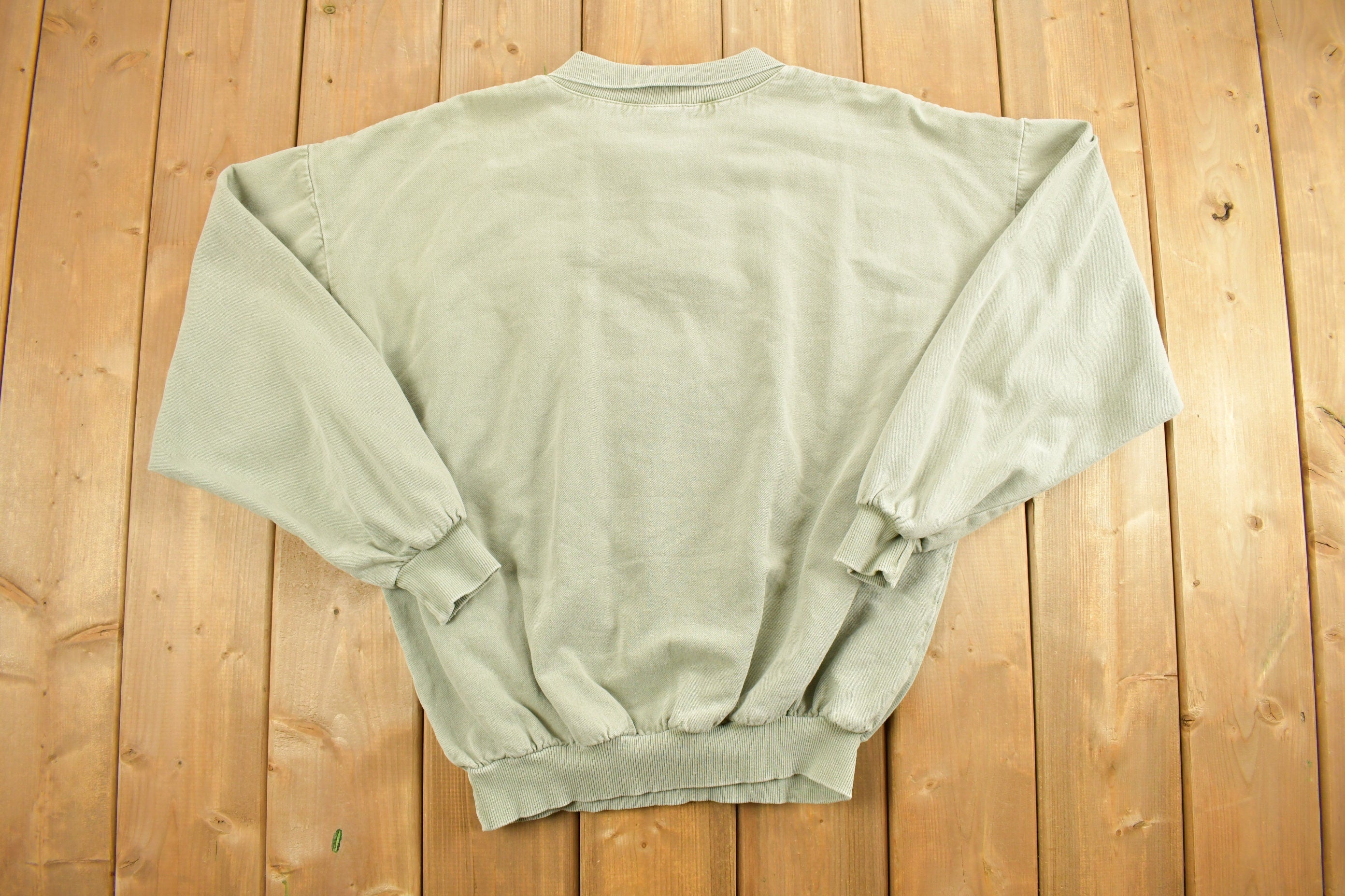 Vintage 1990s Applied Art & Technology Quarter Button Up Sweatshirt