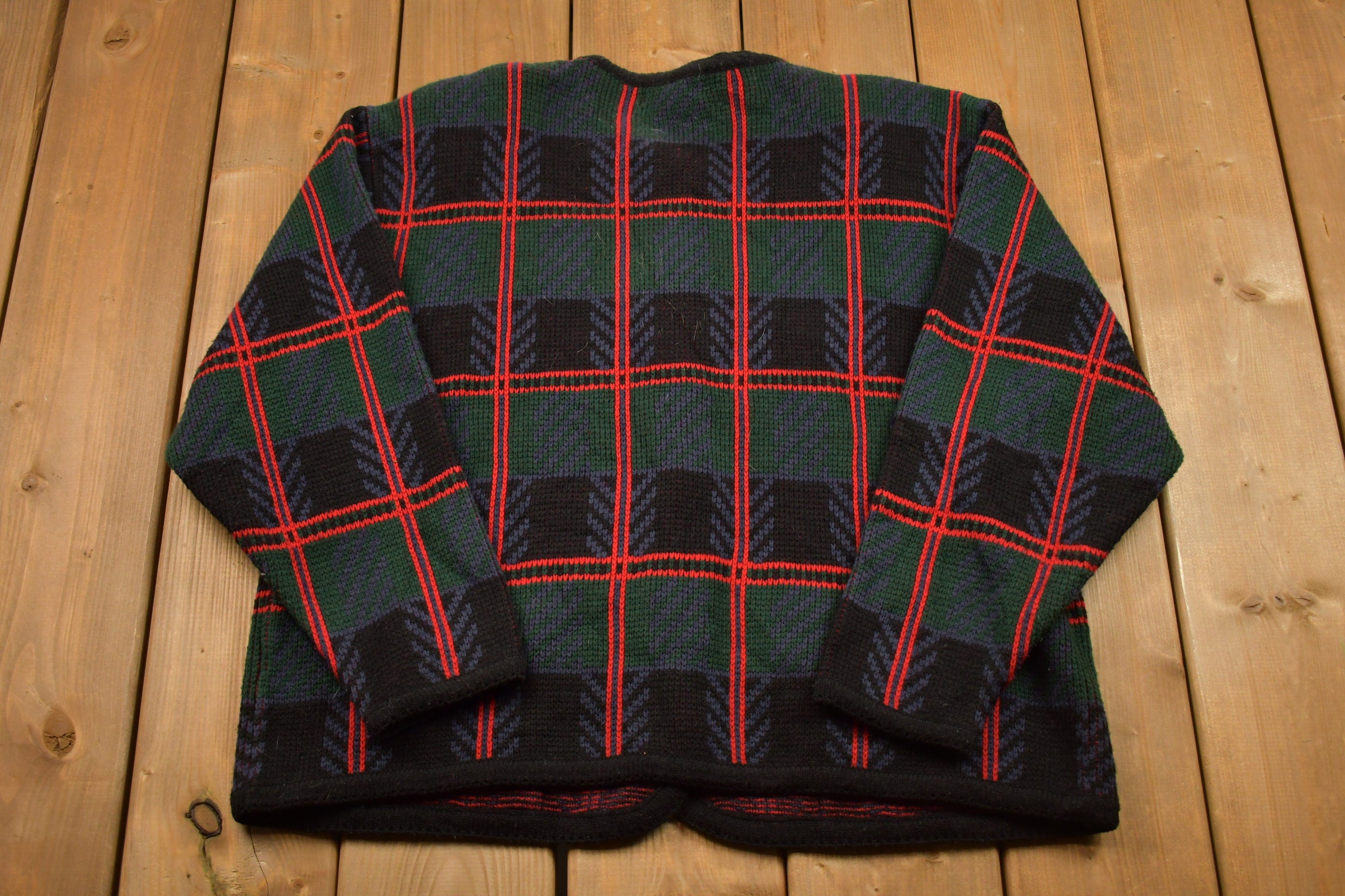 Vintage 1990s Knitted Cardigan Sweater