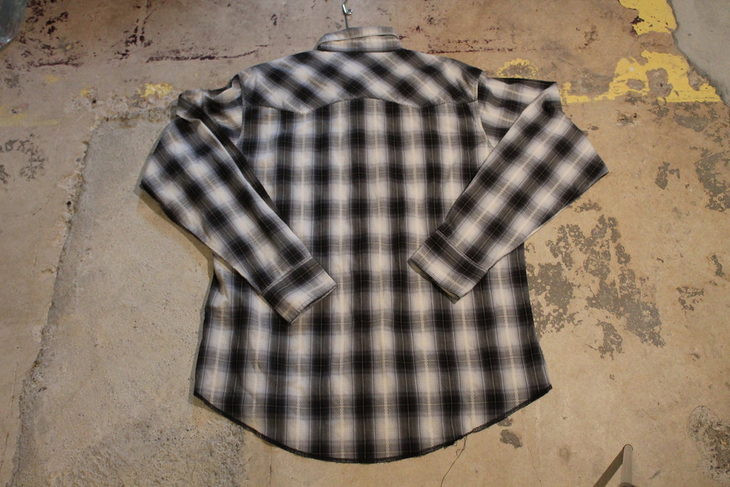 Vintage Wrangler Western Wear Plaid Button Up Shirt