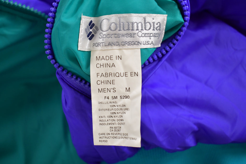 Vintage 1990s Columbia Sportswear Reversible Puffer Jacket