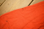Vintage 1960s Blank Orange Raglan Mockneck Sweatshirt  60s Crewneck  Made In USA  Athleisure  True Vintage  Heath Knit  Distressed