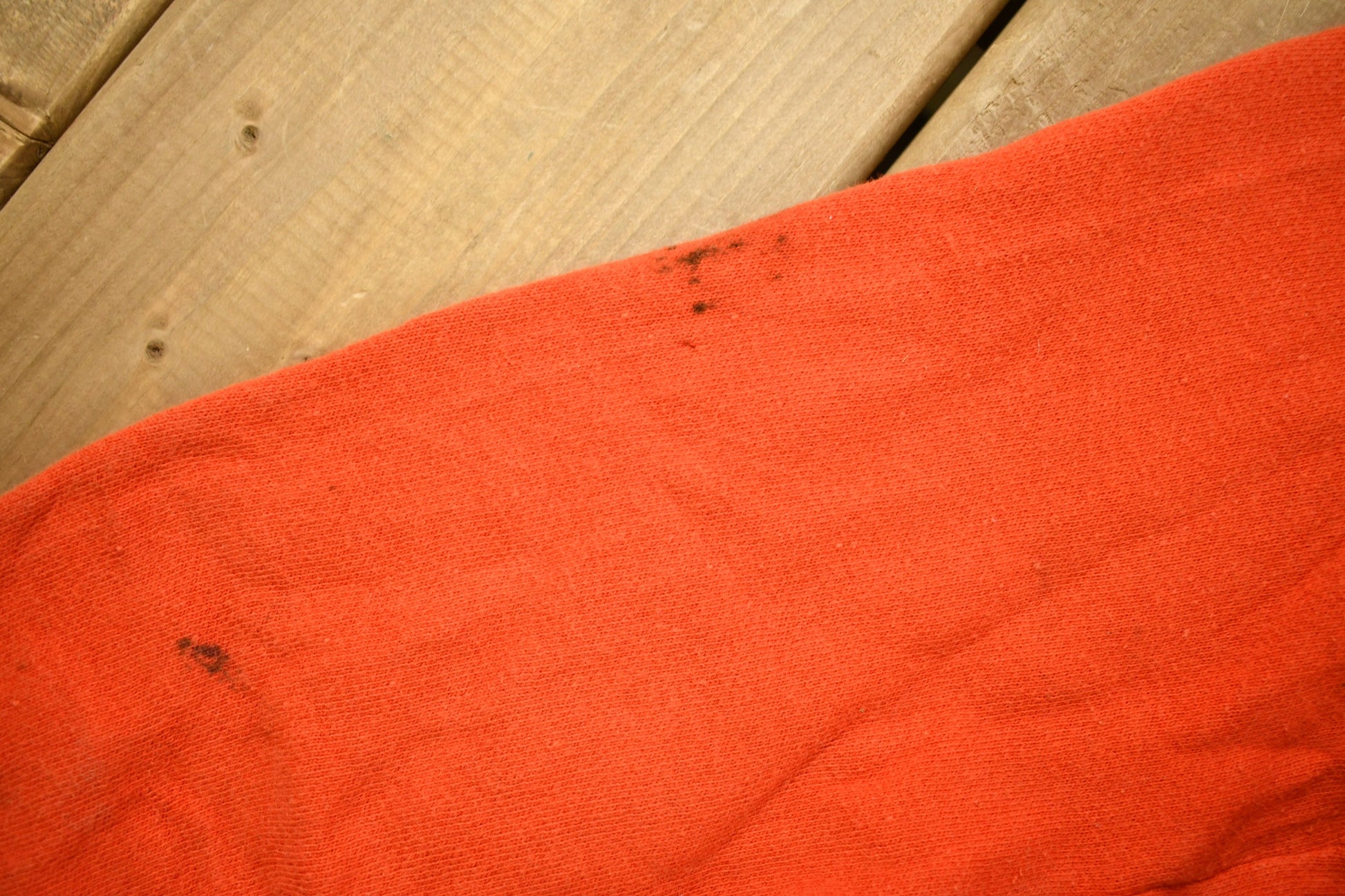 Vintage 1960s Blank Orange Raglan Mockneck Sweatshirt  60s Crewneck  Made In USA  Athleisure  True Vintage  Heath Knit  Distressed