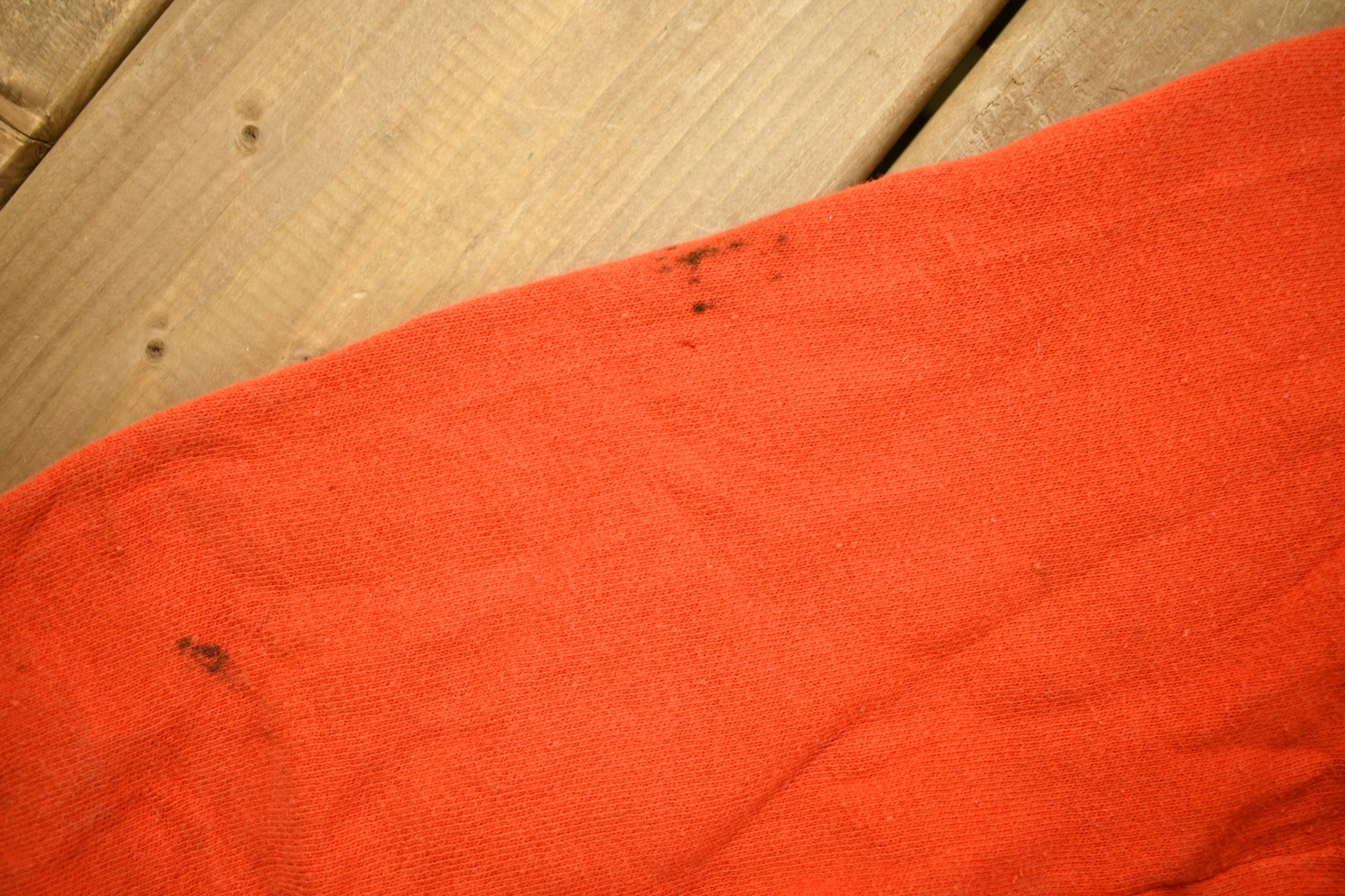 Vintage 1960s Blank Orange Raglan Mockneck Sweatshirt  60s Crewneck  Made In USA  Athleisure  True Vintage  Heath Knit  Distressed