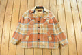 Vintage 1980s Matt Andrews Sherpa Lined Flannel Shirt Jacket Men's Large