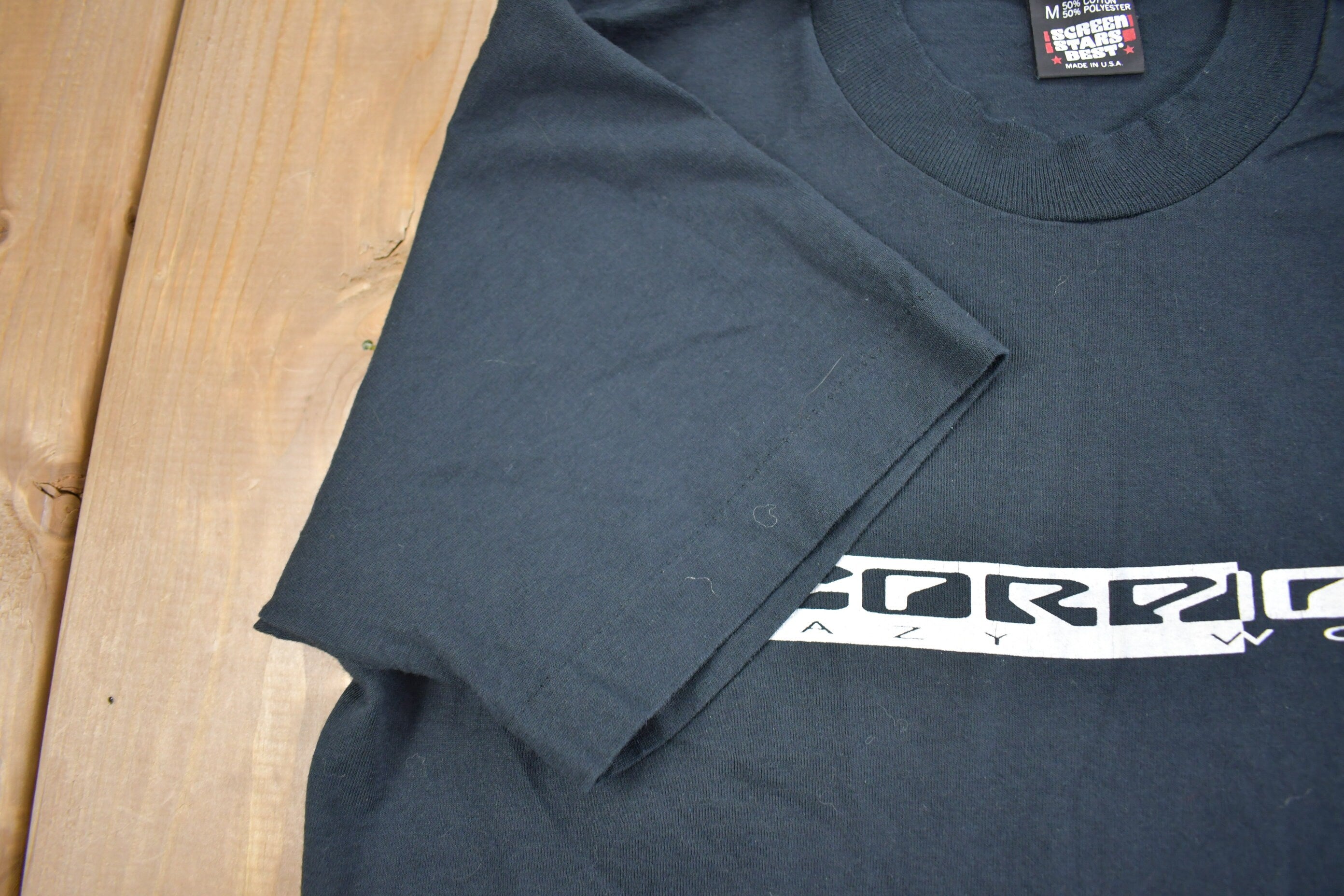 Vintage 1990 Scorpions Crazy World Album Promo Band T-shirt