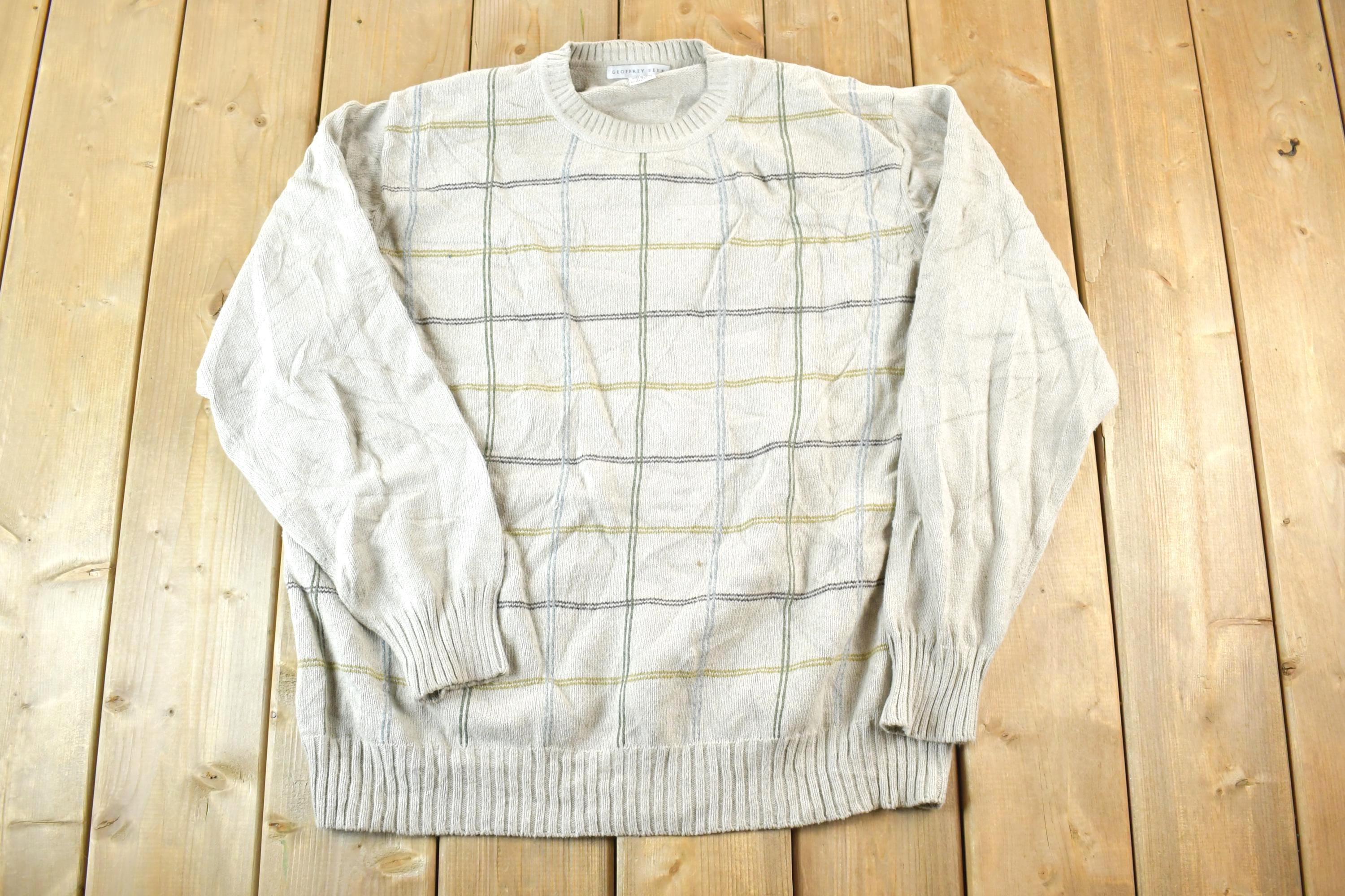 Vintage 1990s Geoffrey Beene Knit Crewneck Sweater