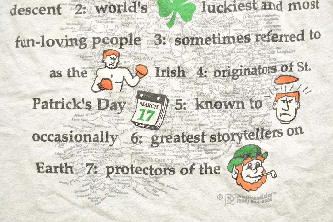 Vintage 1990s Irish St Patricks Day T Shirt