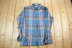 Vintage 1990s Plaid Button Up Flannel Shirt