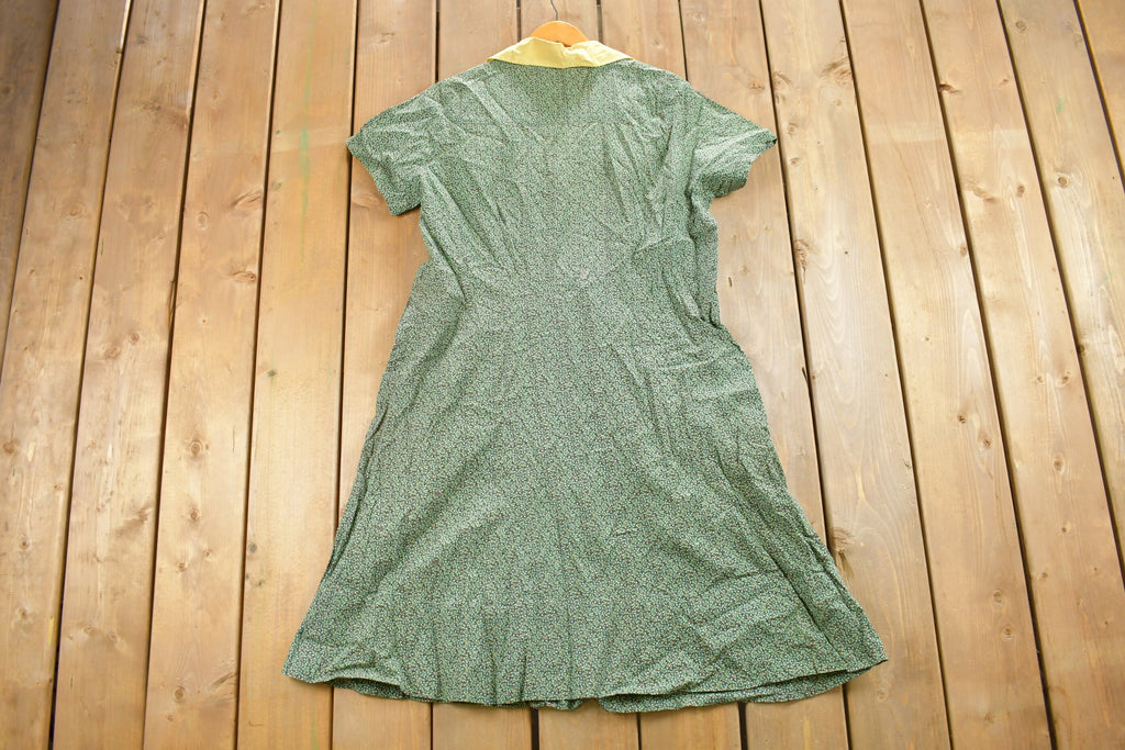 Vintage 1970s Button Up Sun Dress