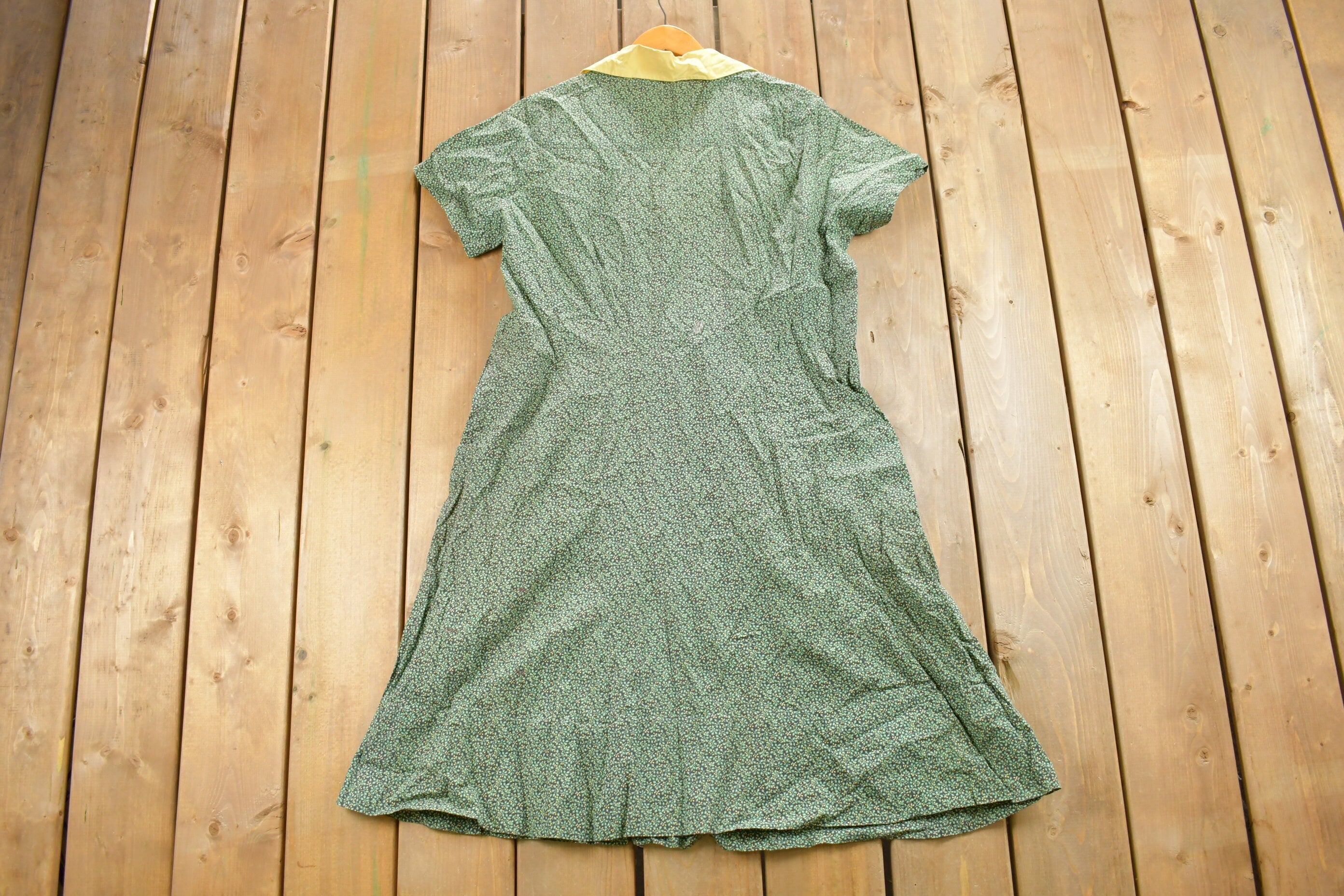 Vintage 1970s Button Up Sun Dress