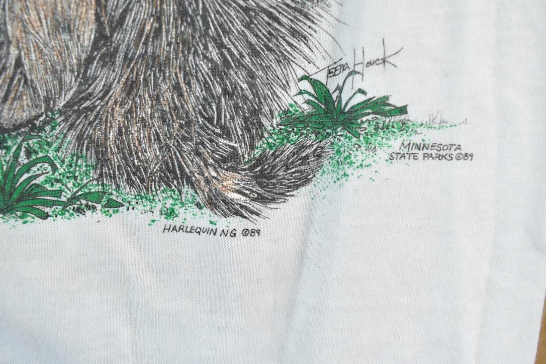 Vintage 1989 Herlequin NG Minnesota State Parks Animal Friends T-Shirt