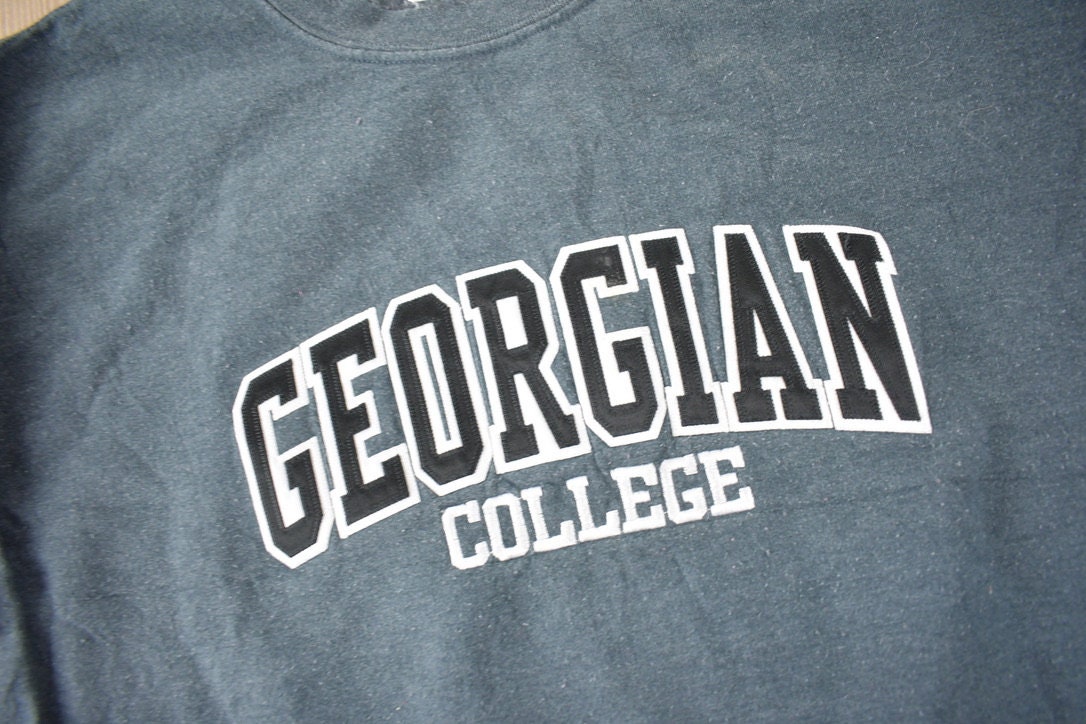Vintage Y2K Georgian College Embroidered Collegiate Crewneck