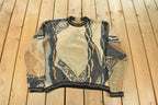Vintage 1990s Coogi Classic 3D Knit Abstract Crewneck Sweater Men's Large