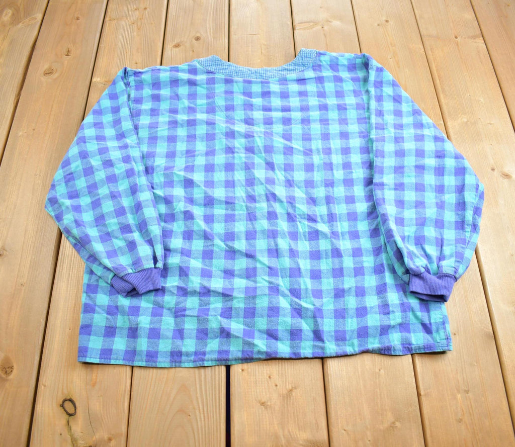 Vintage 1980s Basic Editions BE Blank Button Up Shirt