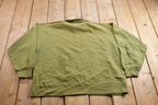 Vintage 1990s Elm Grove Cottages Fishing Theme Quarter Zip Sweatshirt