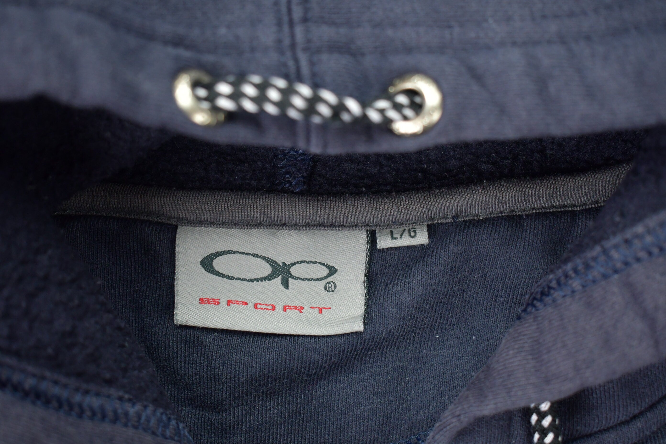 Vintage 1990s OP Sport Graphic Full Zip Hoodie