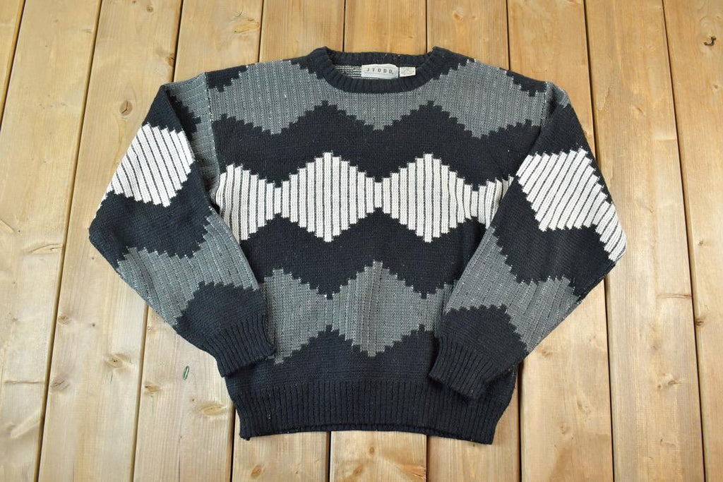Vintage 1990s Jtodd Knit Crewneck Sweater