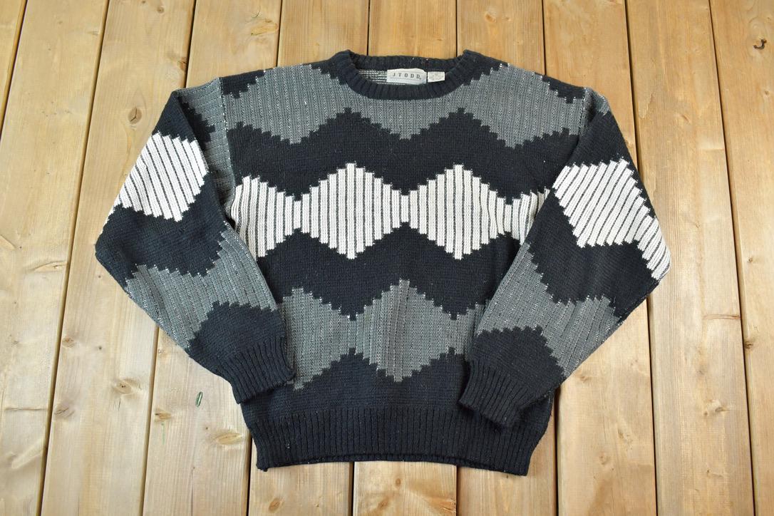 Vintage 1990s Jtodd Knit Crewneck Sweater