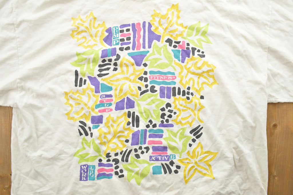 Vintage 1990s Body Details Fitness Graphic T-Shirt