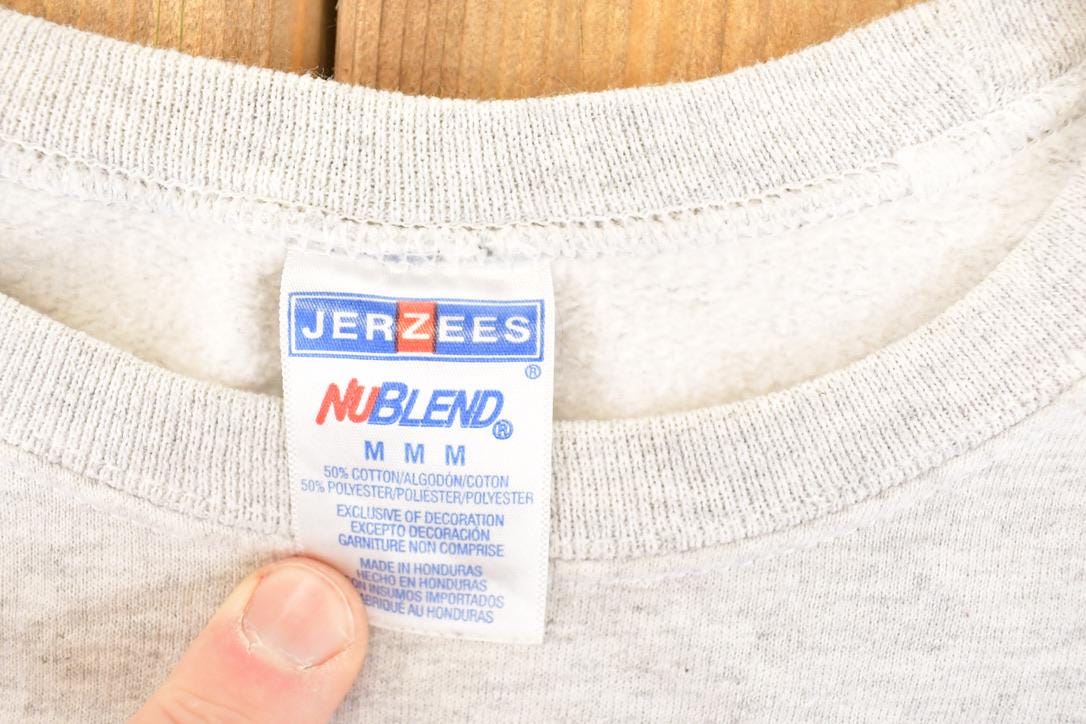 Vintage 1990s Miami Block Letter Bold Font Graphic Print Crewneck Sweatshirt Mens M