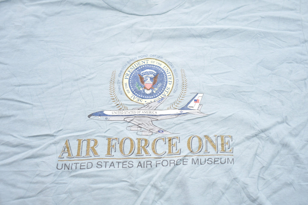 Vintage 1990s Air Force One USAF Museum Graphic T-Shirt