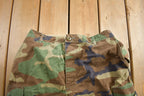 Vintage 1990s Army Woodland Camouflage Cargo Pants Size 34x29