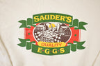 Vintage 1990s Sauder's Eggs Cartoon Farm Graphic Print Crewneck Sweatshirt Mens L