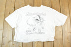 Vintage Y2K Biketoberfest Daytona Beach Eagle Head Souvenir T-Shirt Women's Cropped XL