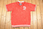Vintage Y2K Hardwood Classics Atlanta Hawks Velour NBA Shirt Men's XL