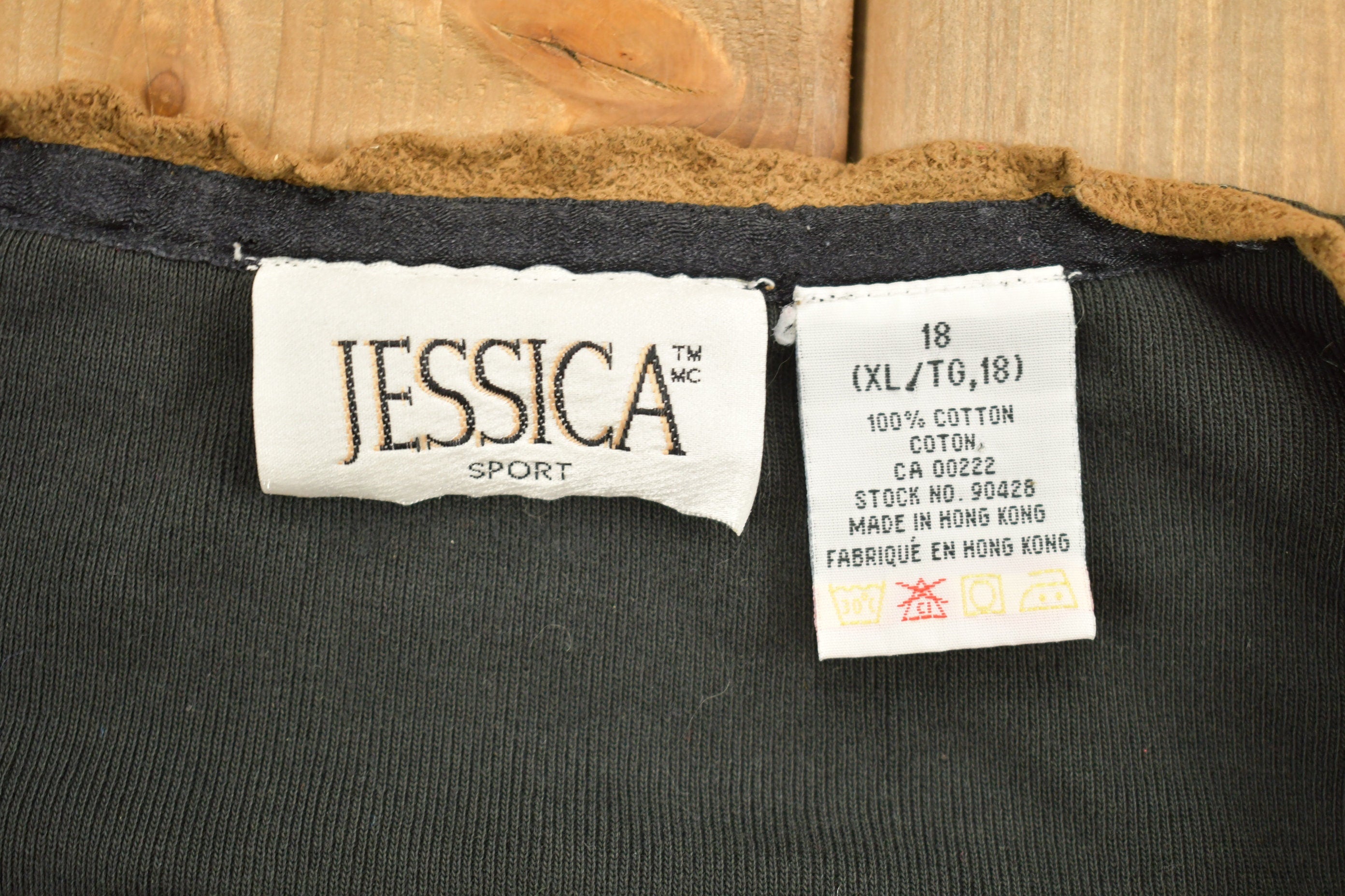 Vintage 1990s Jessica Sport Knit Cardigan Sweater