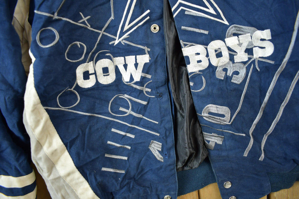 Vintage Y2K Dallas Cowboys NFL Embroidered Bomber Jacket
