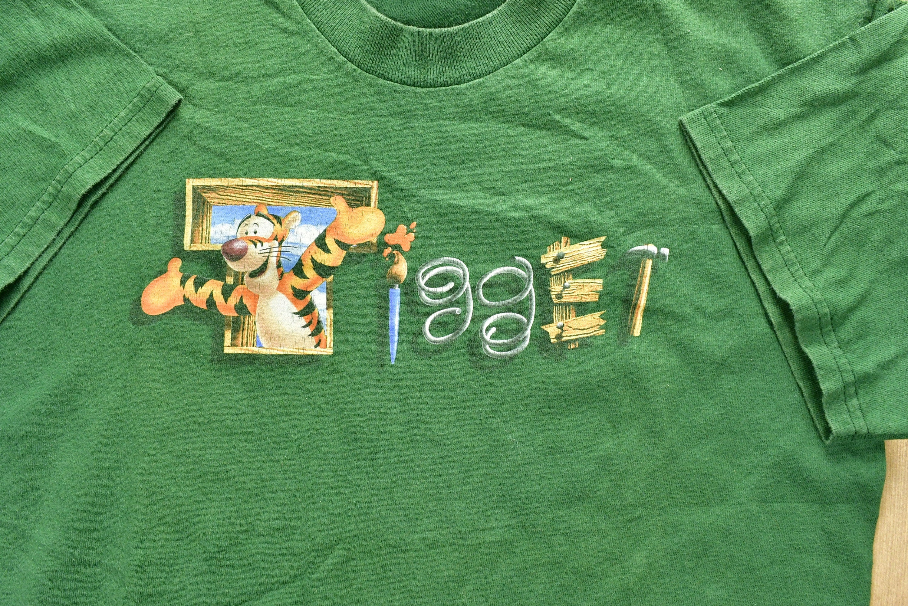 Vintage 1990's Tigger Disney Graphic Cartoon Youth T-Shirt