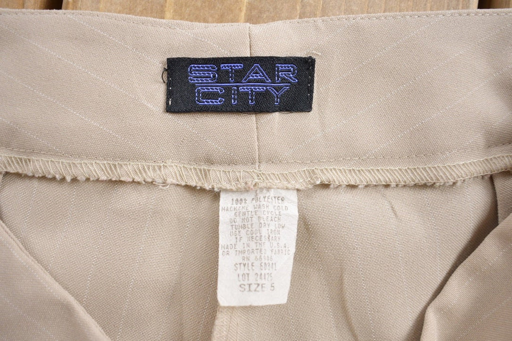 Vintage 1970s Star City Pleated Trousers Size 28 x 31.5