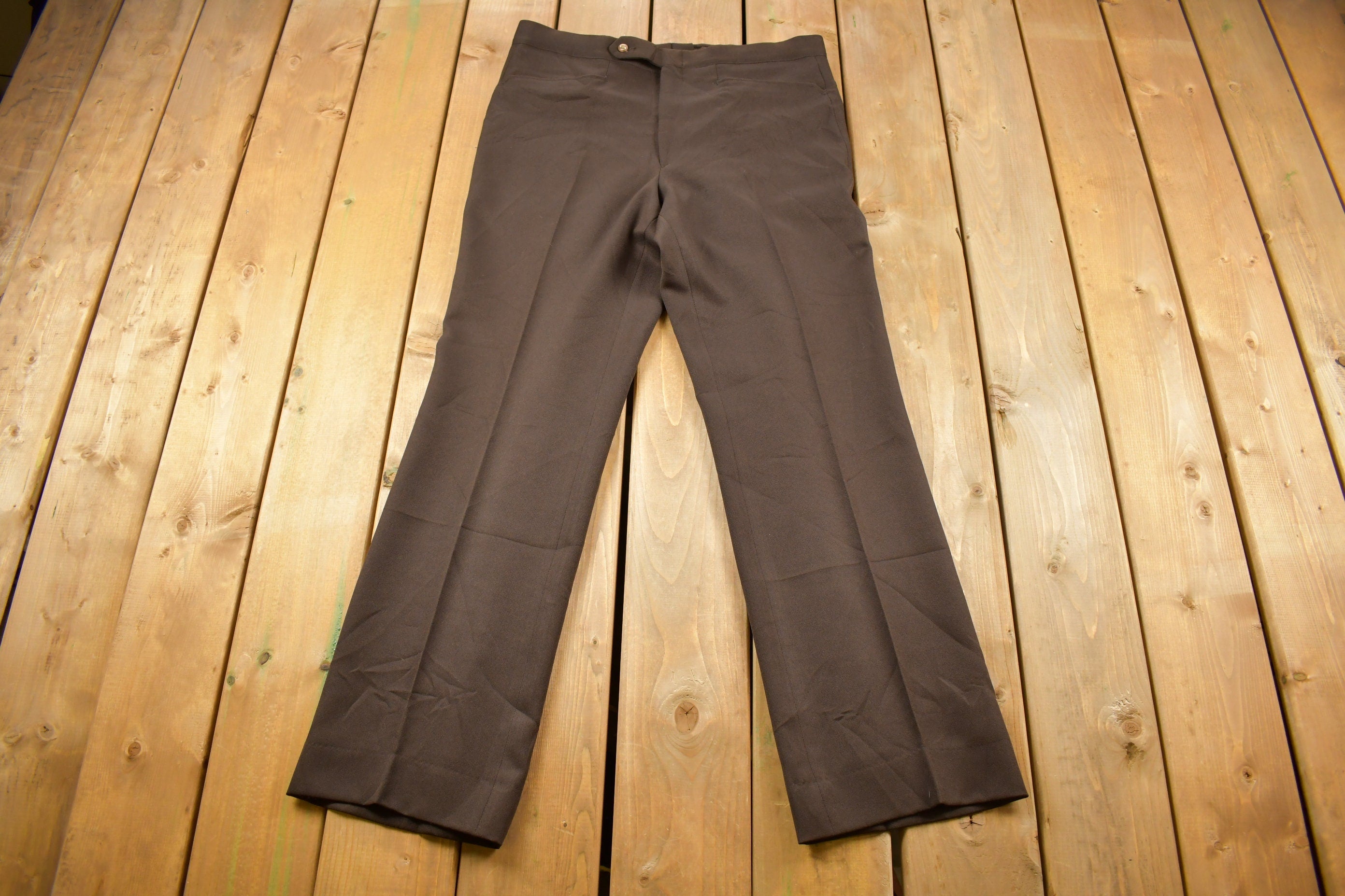 Vintage 1950s Sans A Belt Jaymar Slacks Size 36 x 31