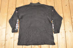 Vintage 1990s Maggie Lawrence Chunky Cable Knit Mock Neck Sweater Women's L