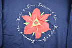 Vintage 1990s Chic Flower Graphic Cute Crewneck Sweater