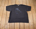Vintage 1990s Dark Owl Theme Graphic T-Shirt Made In Canada