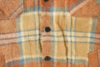 Vintage 1980s Matt Andrews Sherpa Lined Flannel Shirt Jacket Men's Large