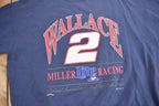 Vintage 1990s Rusty Wallace Miller Lite Racing Graphic Crewneck Sweatshirt