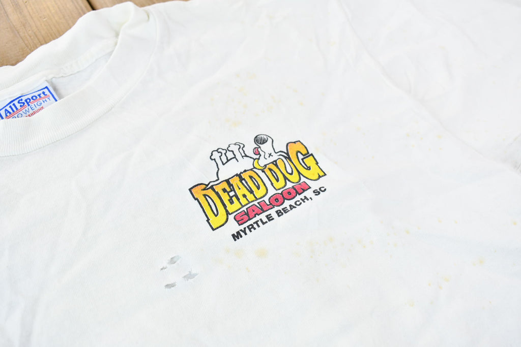 Vintage 1990s Dead Dog Saloon Myrtle Beach South Carolina Souvenir Single Stitch Graphic Travel T-Shirt