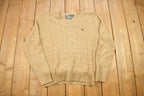 Vintage 1990s Polo Ralph Lauren Tussan Silk Knit V-Neck Sweater