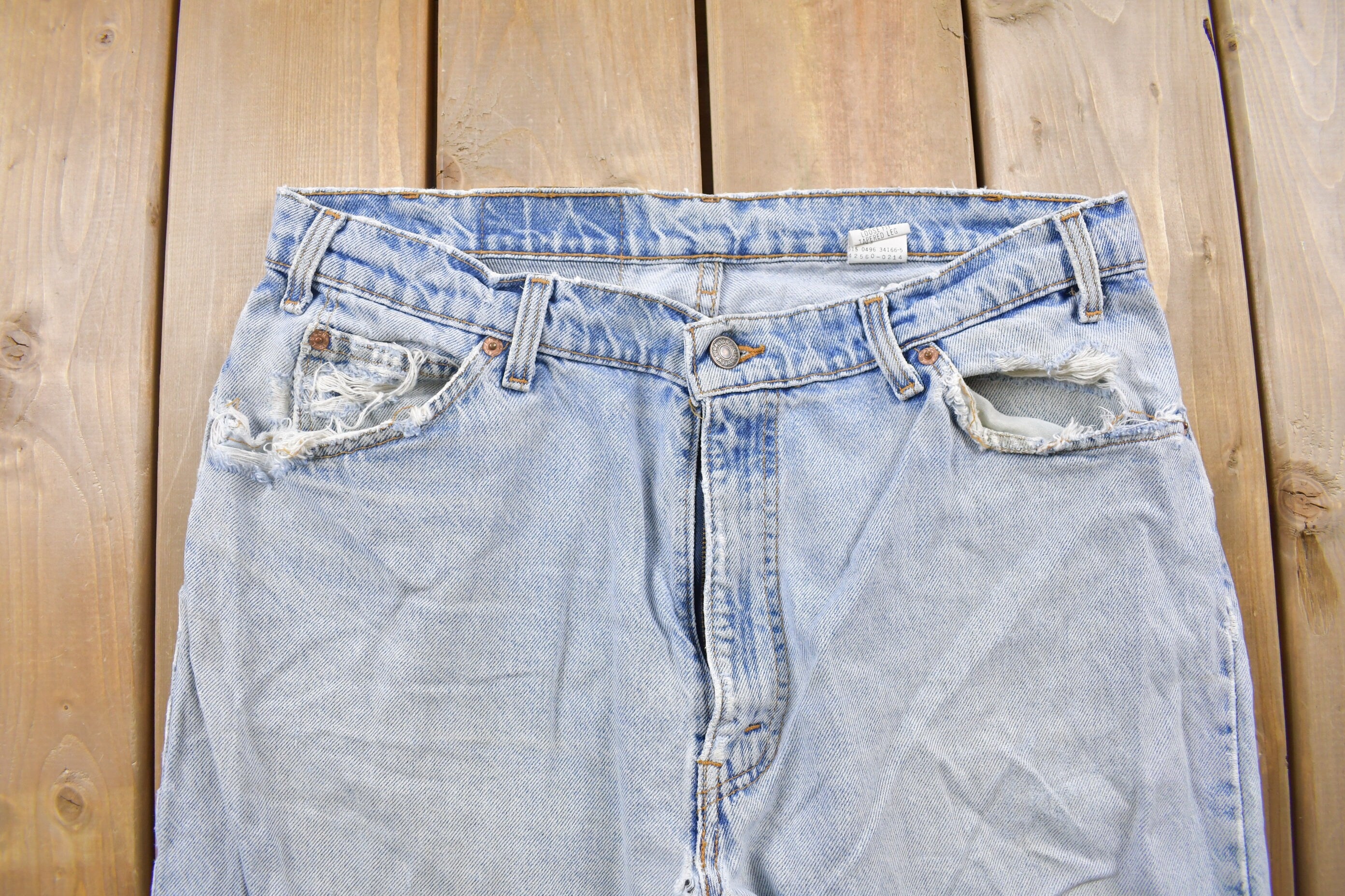 Vintage 1990s Levi's 560 Orange Tab Jeans Size 34 x 33