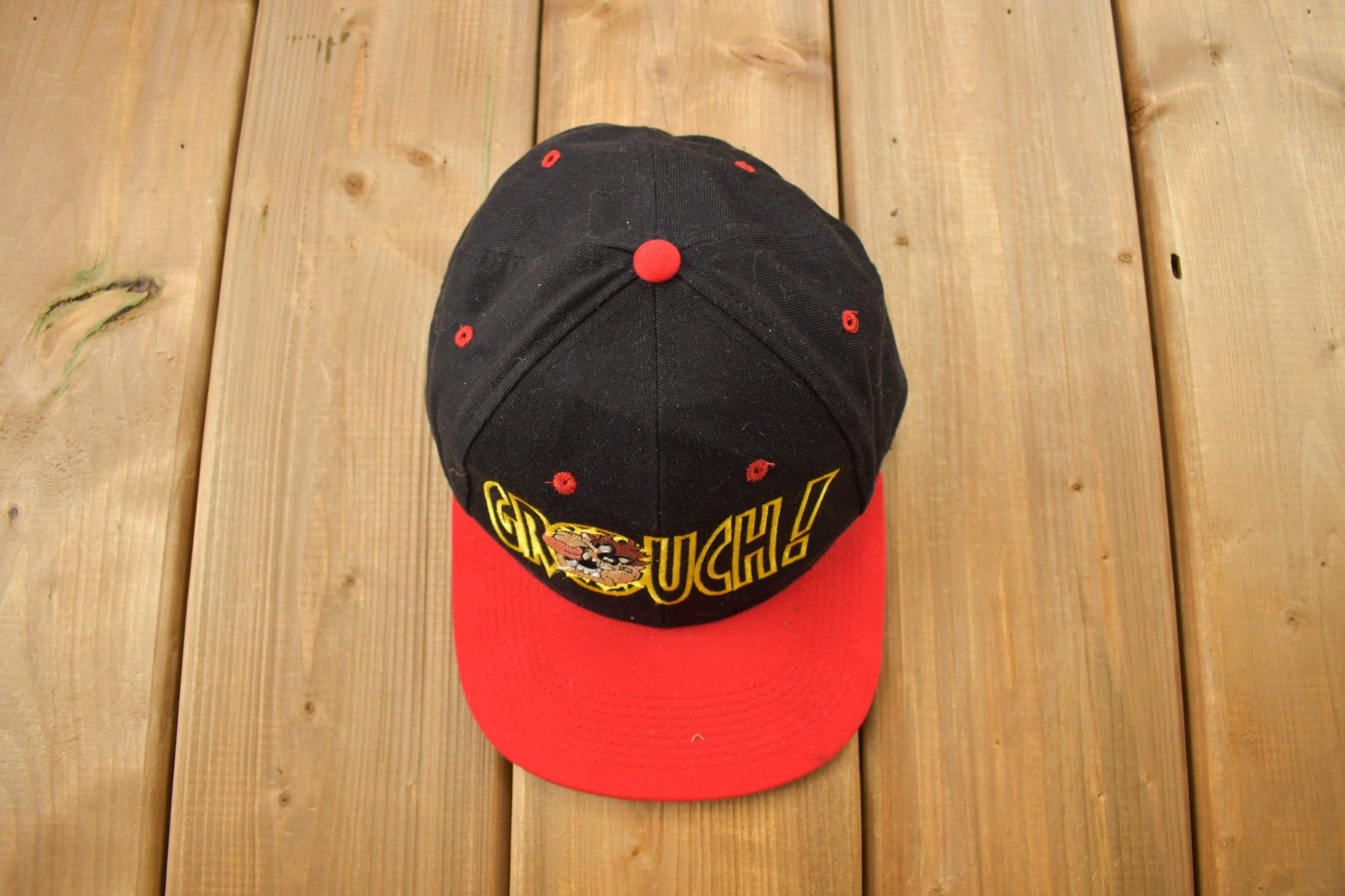 Vintage 1997 Looney Tunes Taz Snap Back Hat