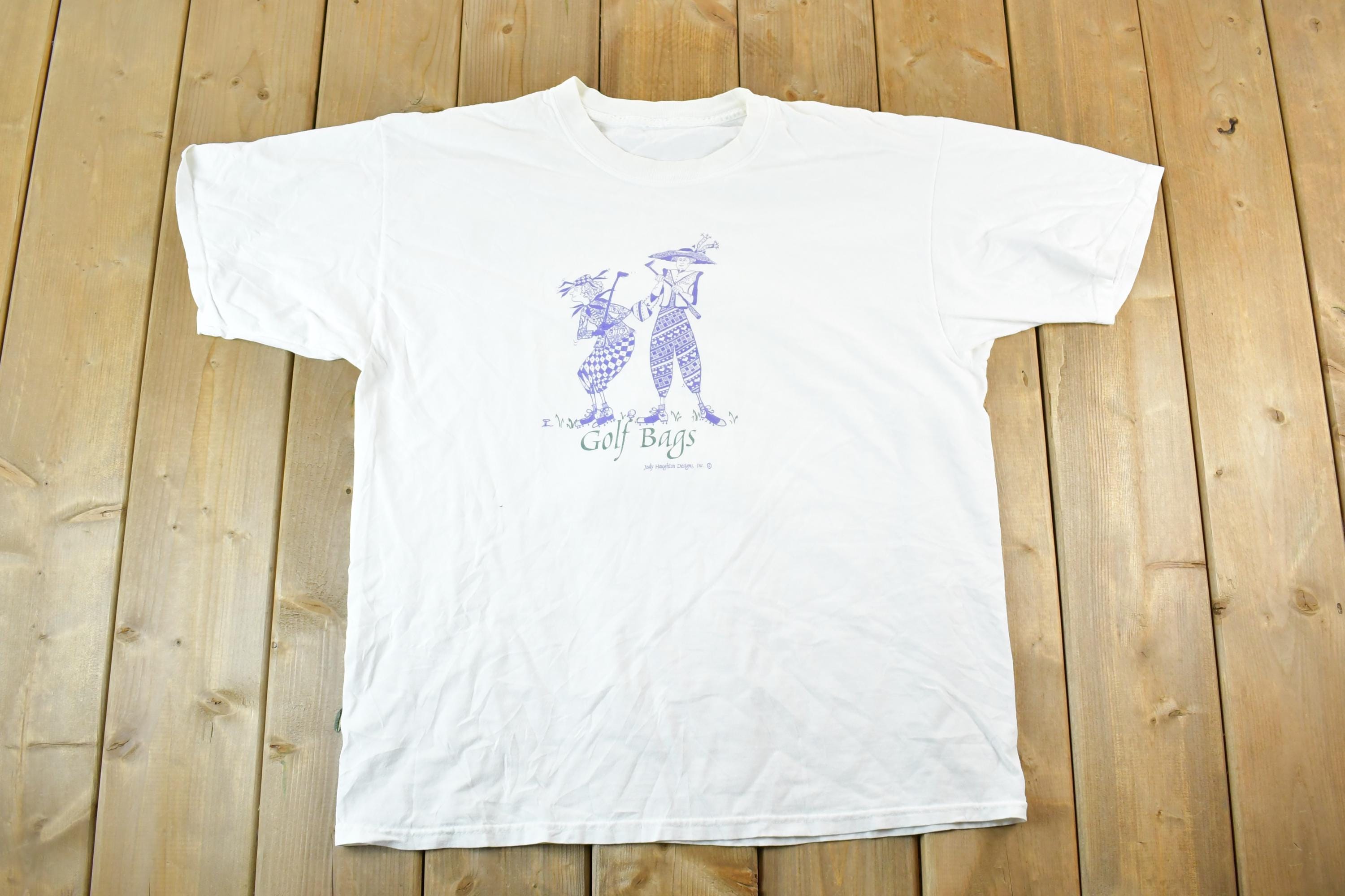 Vintage 1990s Jody Houghton Designs Golf Bags Souvenir T-Shirt Mens XL