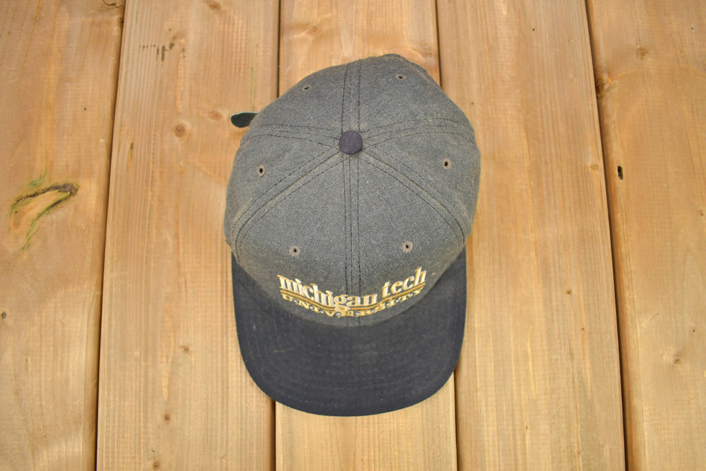 Vintage 1990s Michigan Tech University Collegiate Snap Back Hat